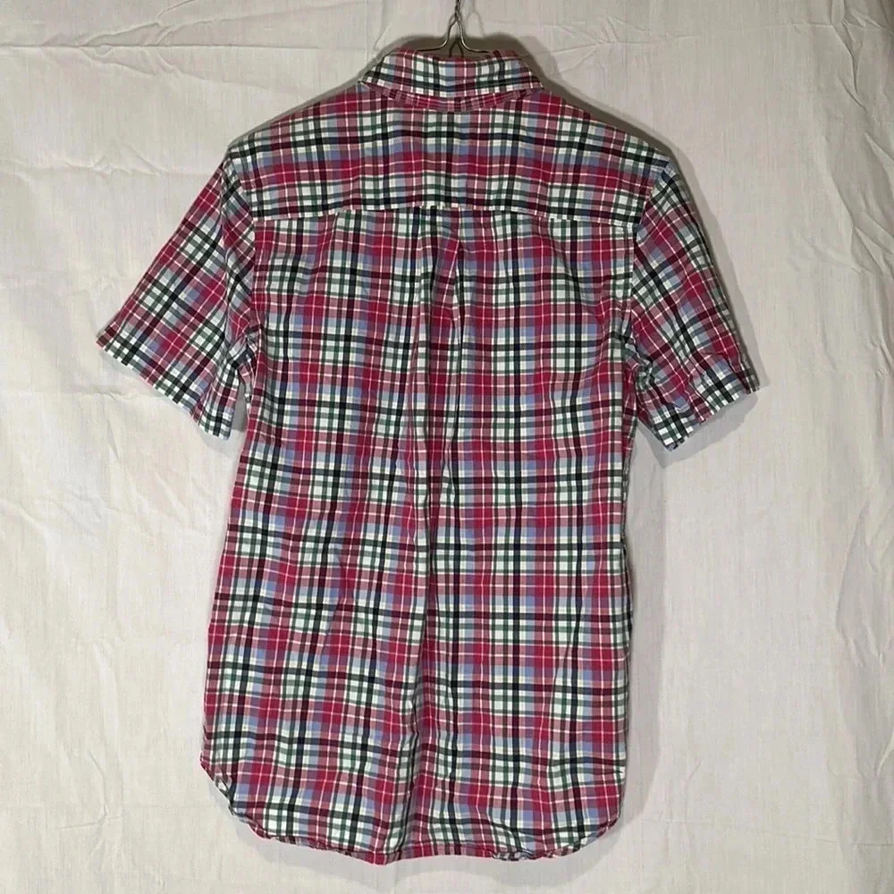 boys Ralph Lauren plaid button down shirt size large 14/16